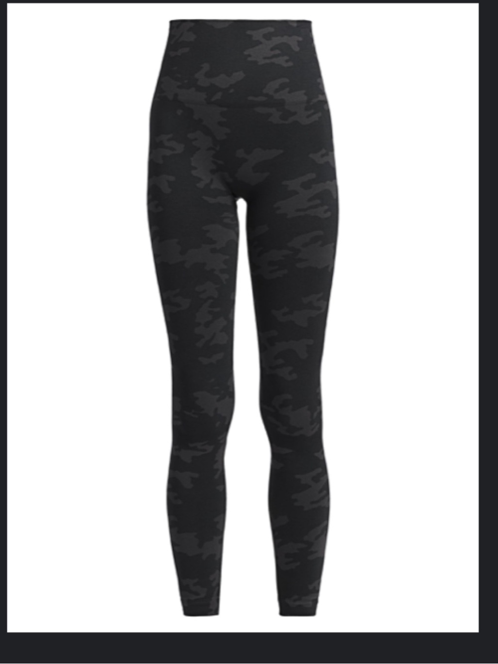 Spanx Look At Me Now Leggings Medium Black Camo
